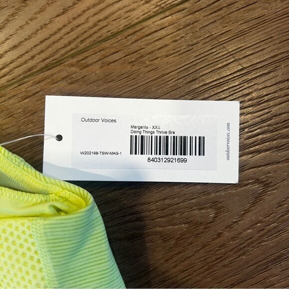 NWT Outdoor Voices Doing Things Thrive Bra Size XXS - Picture 6 of 6